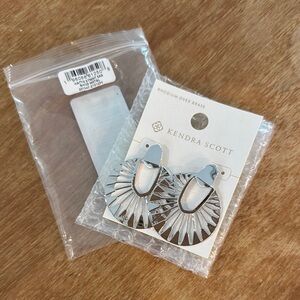 Kendra Scott Silver Statement Earrings NWT